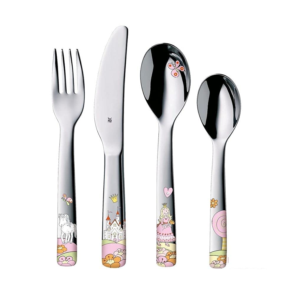 wmf-prinzessin-anneli-kinderbesteck-set-4-teilig-kinderbesteck-m-dchen-cromargan image 1