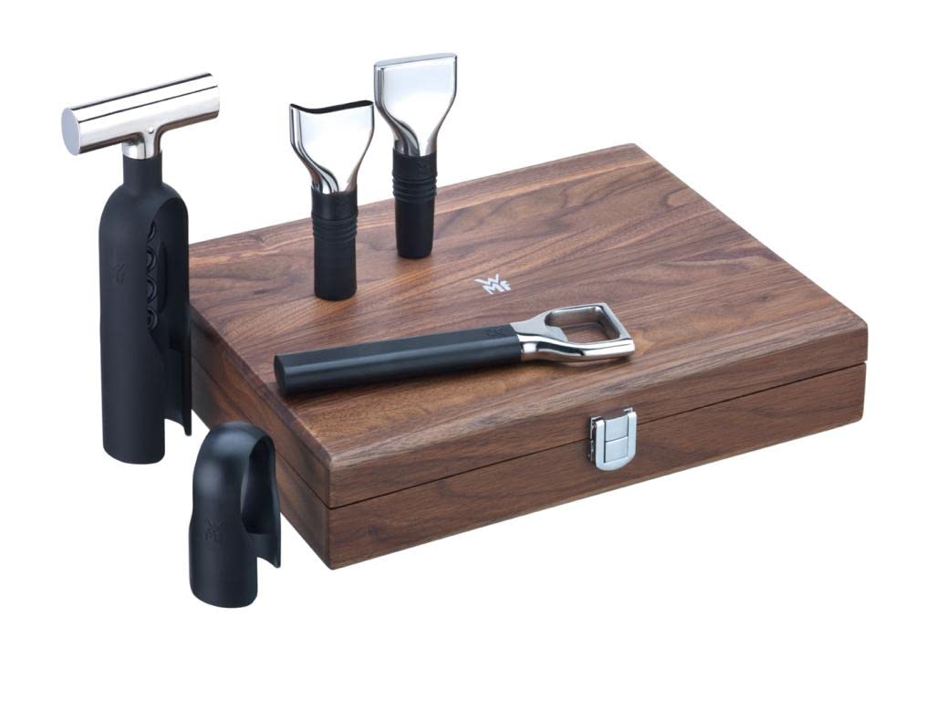 wmf-baric-wein-sommelier-set-5-teilig-korkenzieher-folienschneider-flaschenversc image 1