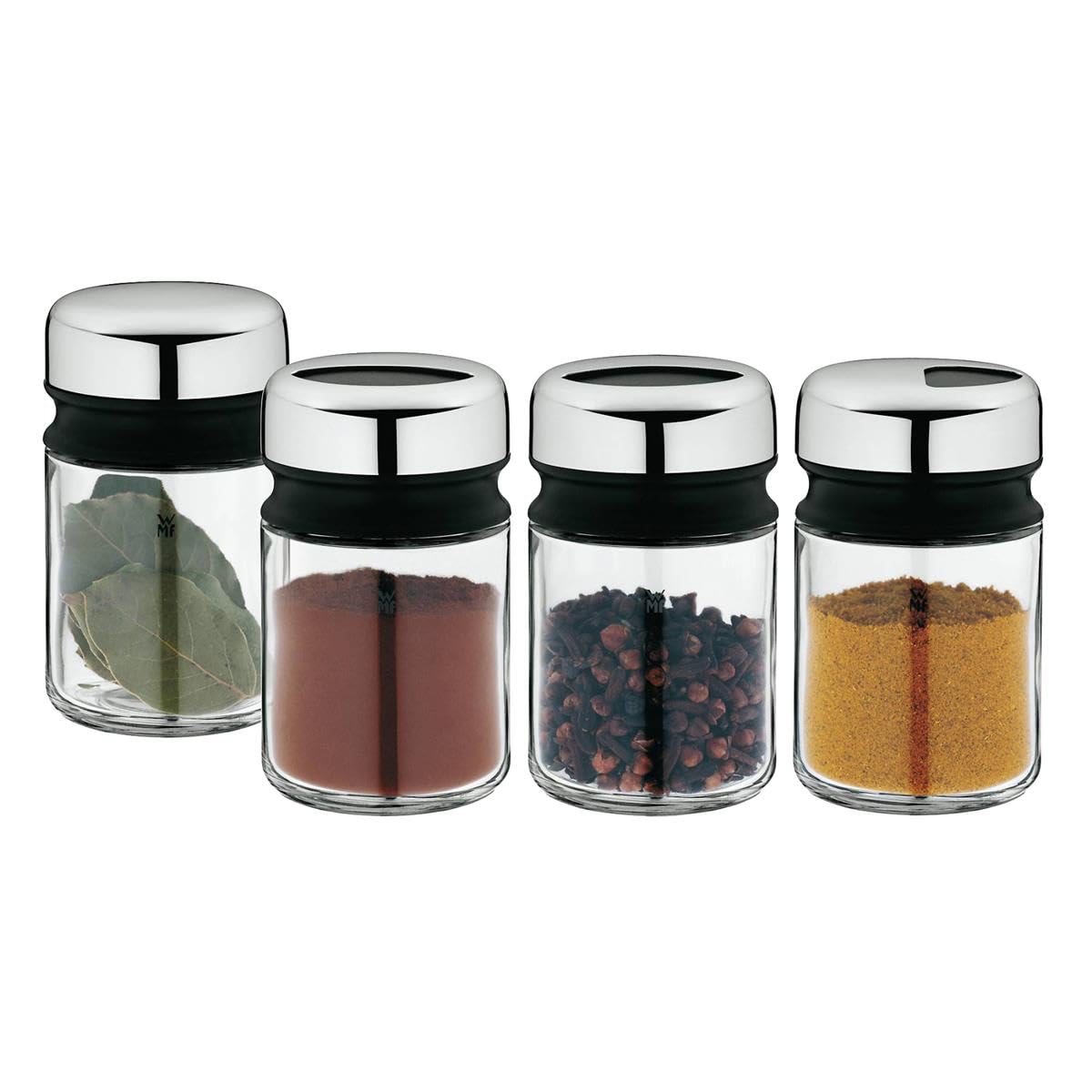 wmf-depot-gew-rzstreuer-set-4-teilig-100-ml-gew-rzdosen-aus-glas-mit-cromargan-d image 2