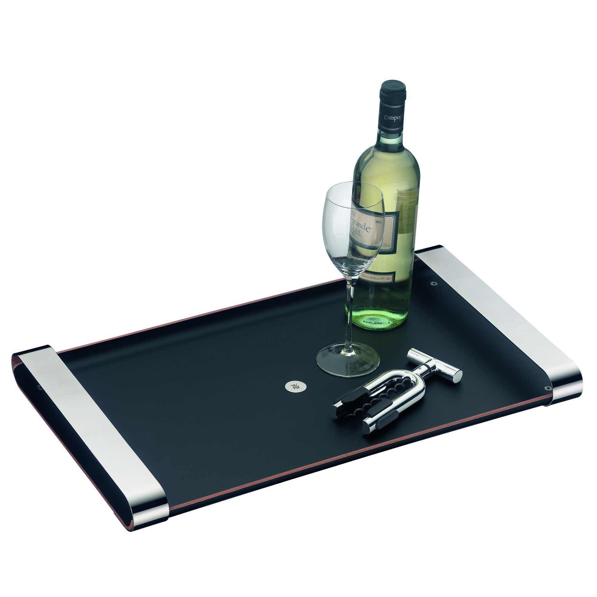 wmf-club-tablett-54-x-32-cm-serviertablett-mit-tragegriffen-schwarz-lackiertes-h image 2