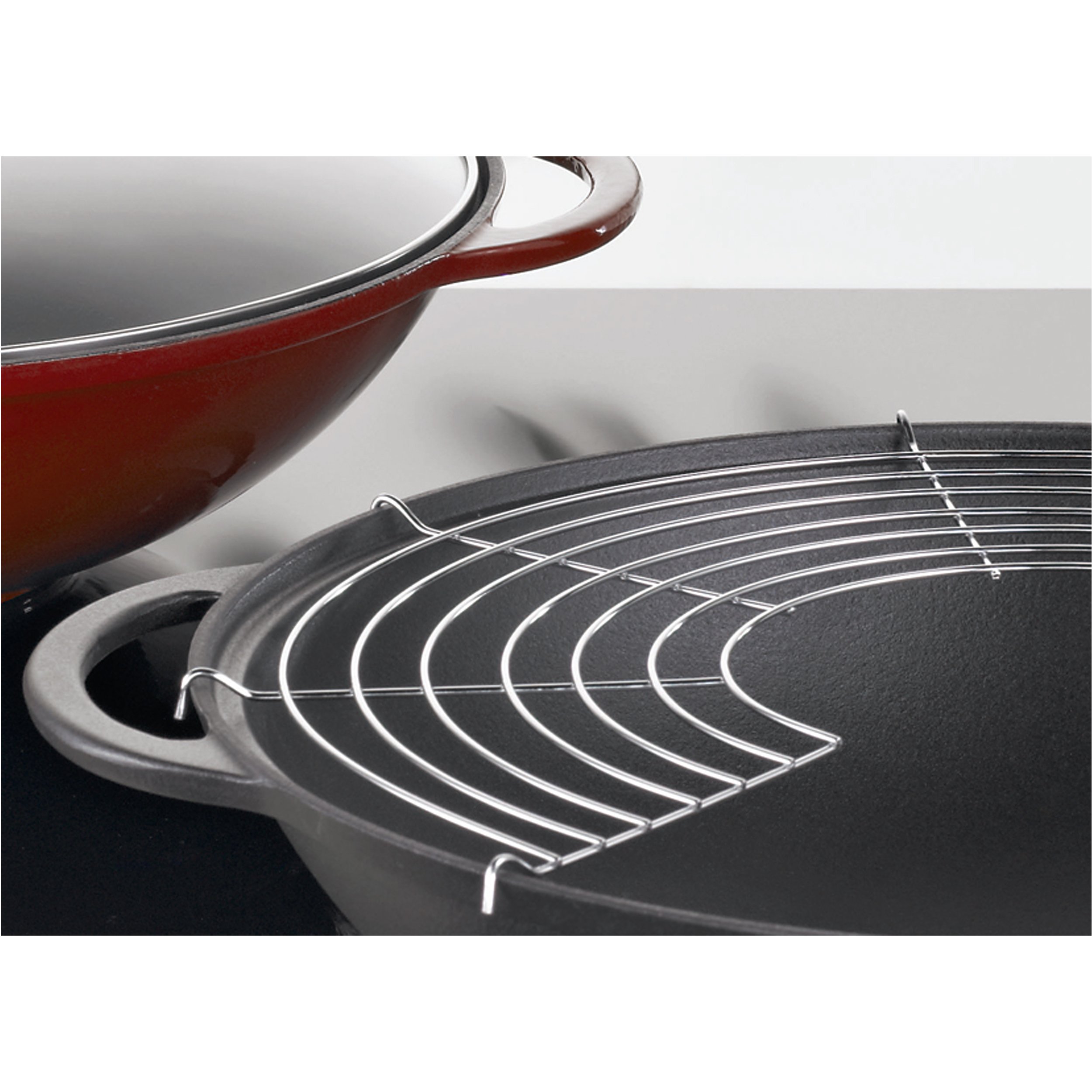schulte-ufer-rustika-1662-36-s-wok-36-cm-emailliertes-gusseisen-schwarz-induktio image 3